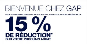 bon de reduction gap