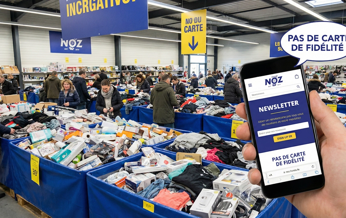 NOZ ne propose pas de carte de fidélité