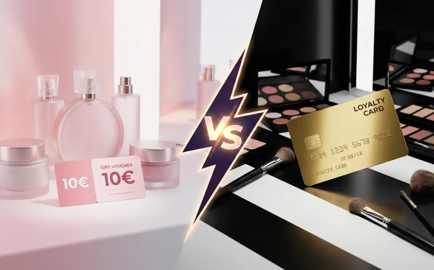 Duel visuel entre les programmes de fidélité Nocibé et Sephora.