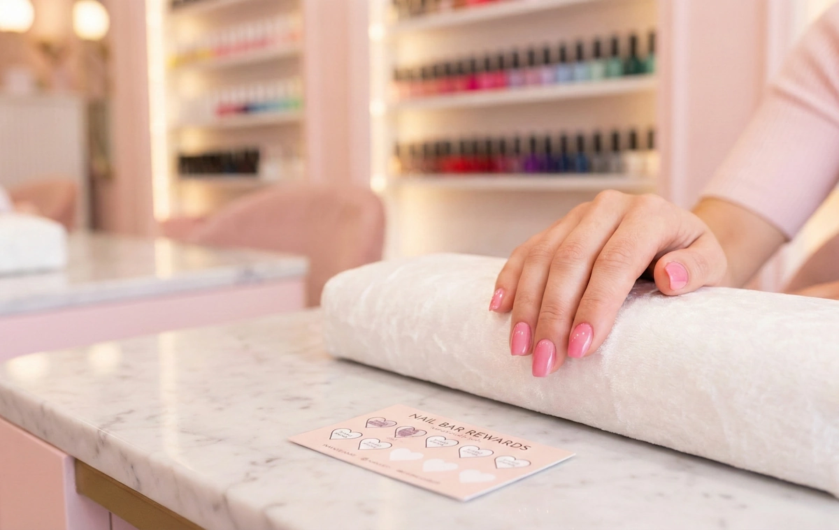 Carte de fidélité Nail Bar et manucure semi-permanente.