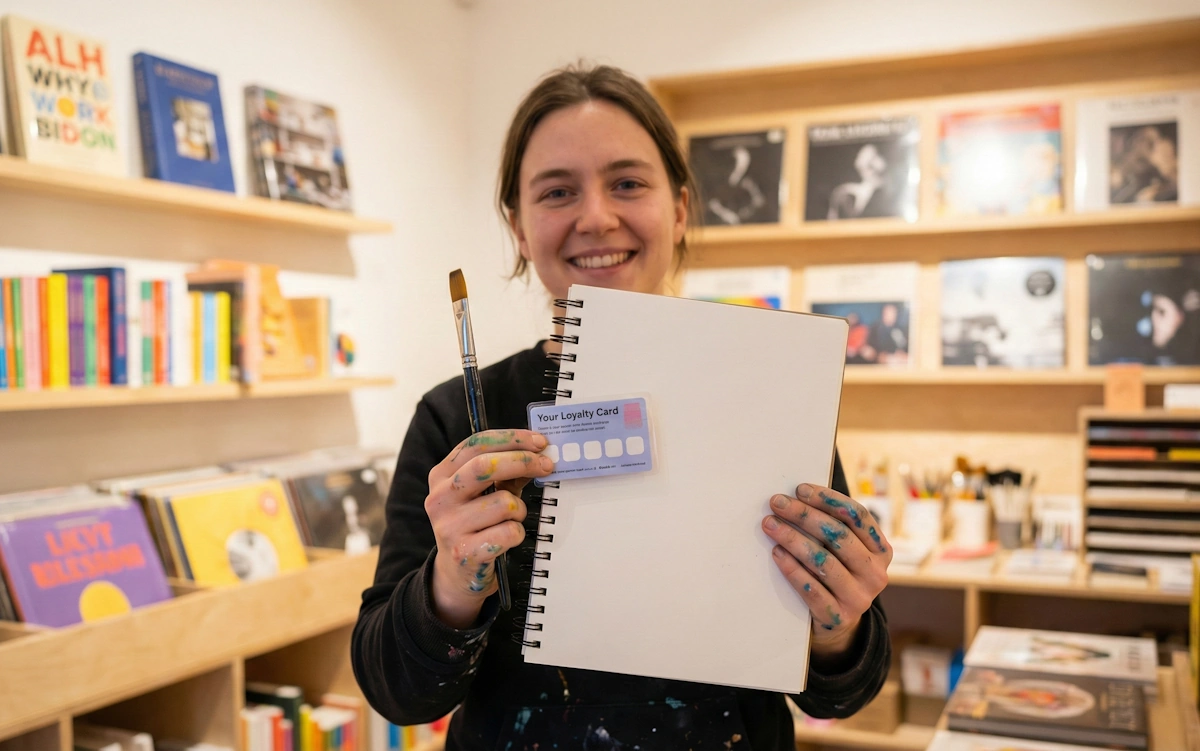 Client dans un magasin Cultura profitant des avantages du programme de fidélité Cultur'addict.