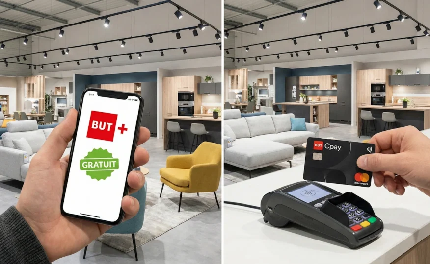 Différence entre l'application gratuite BUT+ et la carte de crédit Cpay.