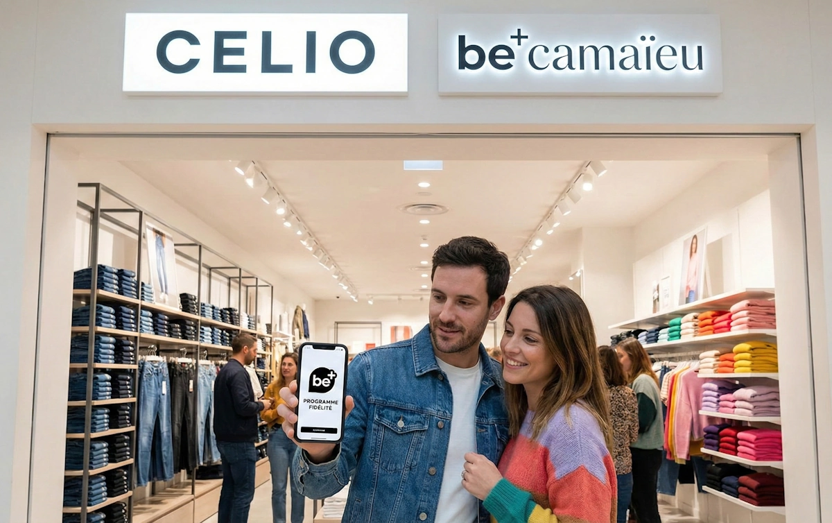 Carte de fidélité Celio be+ valable pour homme et femme (be camaïeu).