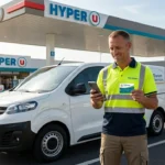 Artisan indépendant gérant sa flotte de véhicules professionnels et ses dépenses avec la Carte Carburant Pro U
